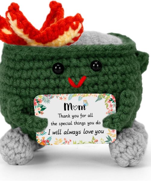 Handcrafted Crochet Dumpster Fire – Mom Appreciation Figurine