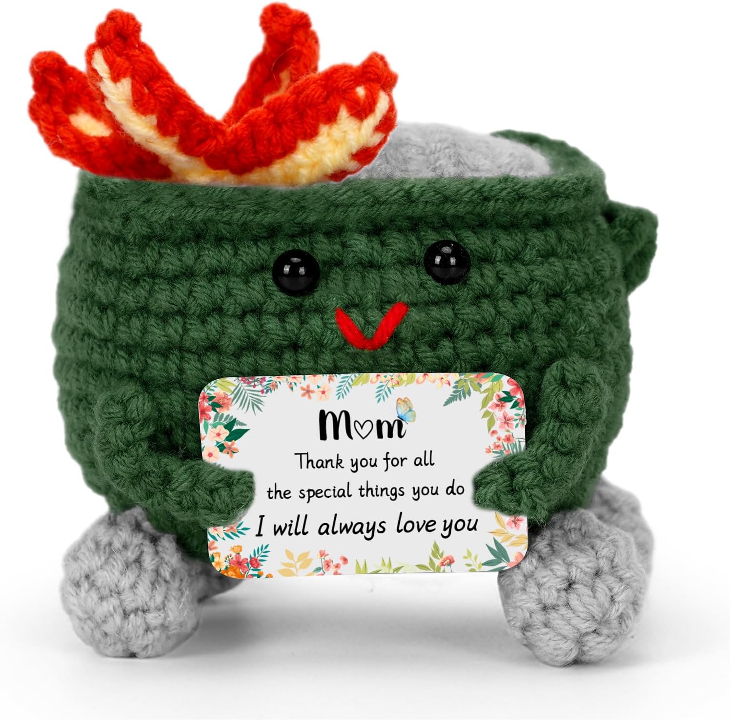 Handcrafted Crochet Dumpster Fire – Mom Appreciation Figurine